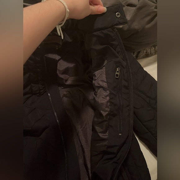 ZARA Man Quilted Jacket (Navy Black) - Picture 6 of 8